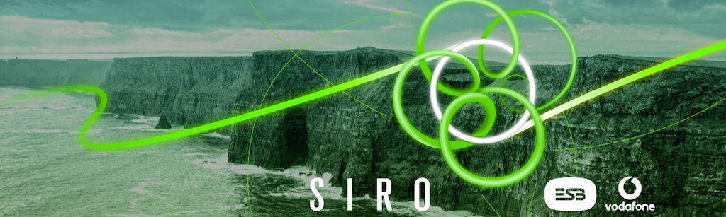 SIRO logo in front of the Cliffs of Moher
