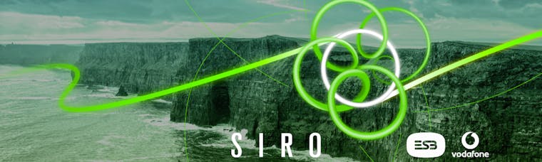 SIRO logo in front of the Cliffs of Moher