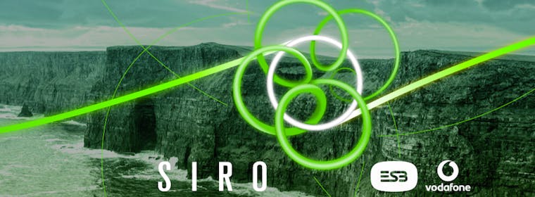 SIRO logo in front of the Cliffs of Moher