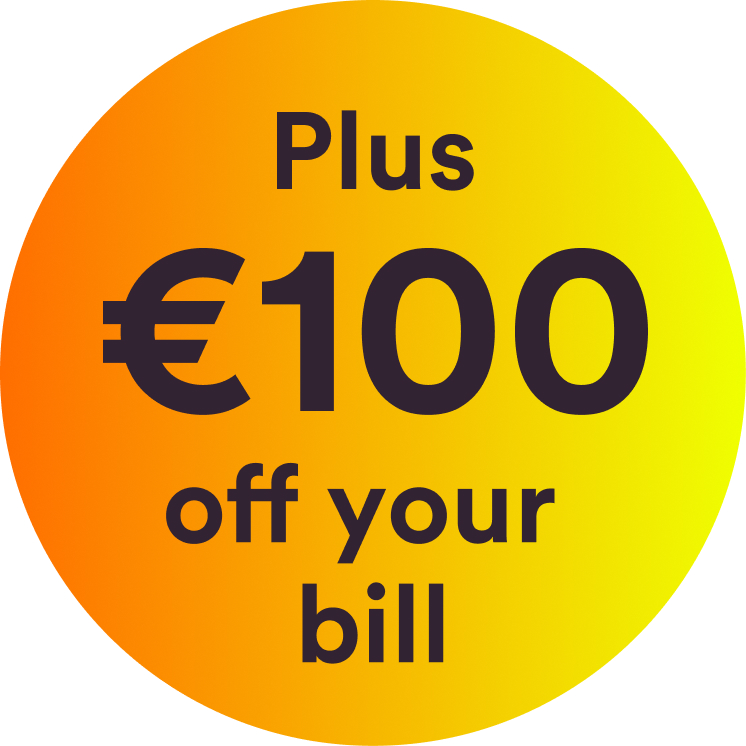 Get €100 Bill Credit