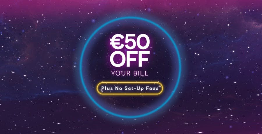 50 euro off your bill