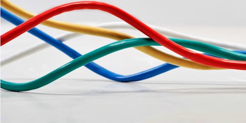 Colourful ethernet cables