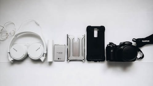 Selection of gadgets in a row